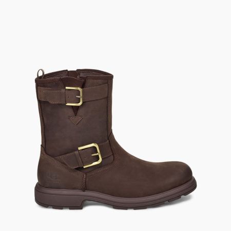 UGG Biltmore Moto Brown Lace-up Boots for Men (YDIV63718)